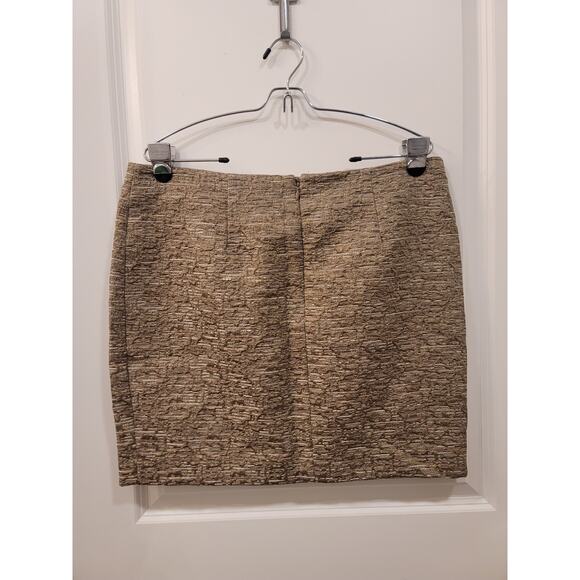 Michael Kors Gold Brocade Mini Skirt - Picture 3 of 8